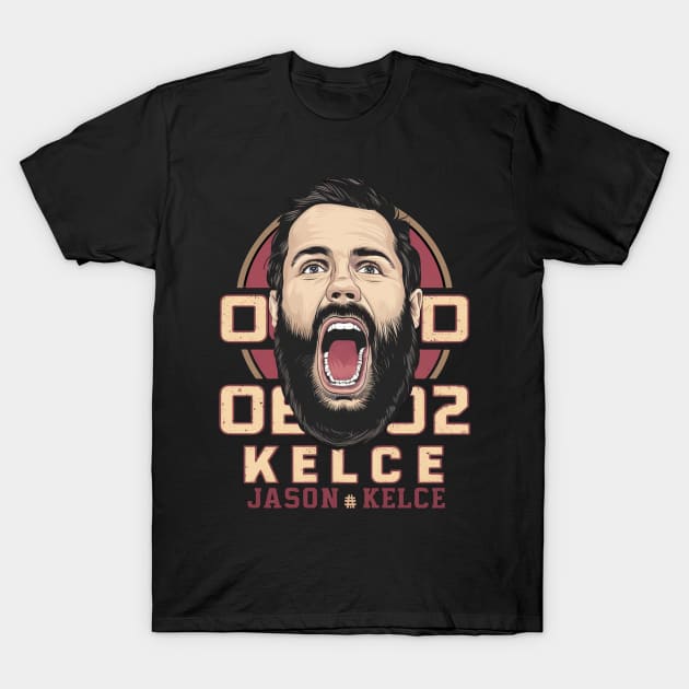 Jason Kelce Philadelphia T-Shirt by Aldrvnd